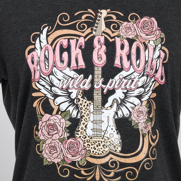 Women's Graphic Tee- Rock N Roll - Picture 2 of 2